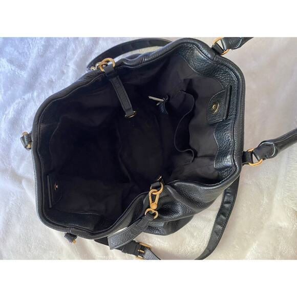 Marc by Marc Jacobs Black Leather Slouchy Shoulder Tote Bag Large EUC Long Strap - Picture 8 of 10